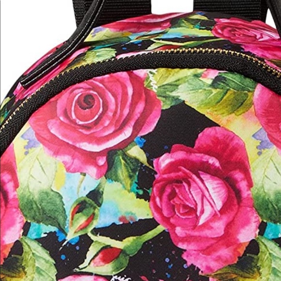 Juicy Couture Black Multi Rose Good Sport Backpack NWT - Picture 13 of 15